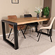 Lizzely Garden & Living Eettafel Jonas rechthoekig 180cm lichtbruin mangohout Lizzely Garden & Living Eettafel Jonas rechthoekig 180cm lichtbruin mangohout