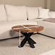 Lizzely Garden & Living Salontafel rond mangohout 70cm Jesse walnoot Lizzely Garden & Living Salontafel rond mangohout 70cm Jesse walnoot