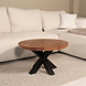 Lizzely Garden & Living Salontafel rond mangohout 70cm Jesse walnoot Lizzely Garden & Living Salontafel rond mangohout 70cm Jesse walnoot
