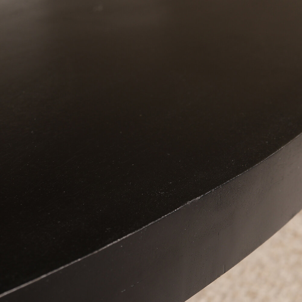 Salontafel ovaal zwart mangohout 140cm Jimmy