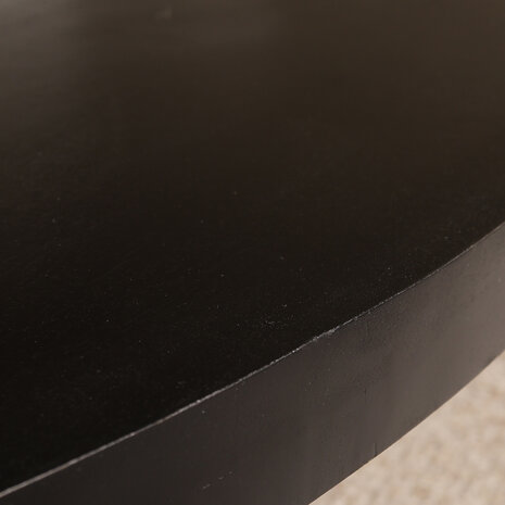 Lizzely Garden & Living Salontafel ovaal zwart mangohout 140cm Jimmy