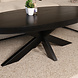 Lizzely Garden & Living Salontafel ovaal zwart mangohout 140cm Jimmy