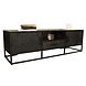 Lizzely Garden & Living TV meubel industrieel Danae zwart visgraat duurzaam mangohout 165cm lengte mango