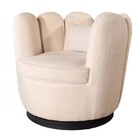 Fauteuil Daphne teddy beige draaibare fauteuil Fauteuil Daphne teddy beige draaibare fauteuil