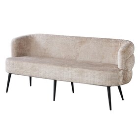 Lizzely Garden & Living Eetkamerbank Quinn 180cm taupe chenille Lizzely Garden & Living Eetkamerbank Quinn 180cm taupe chenille