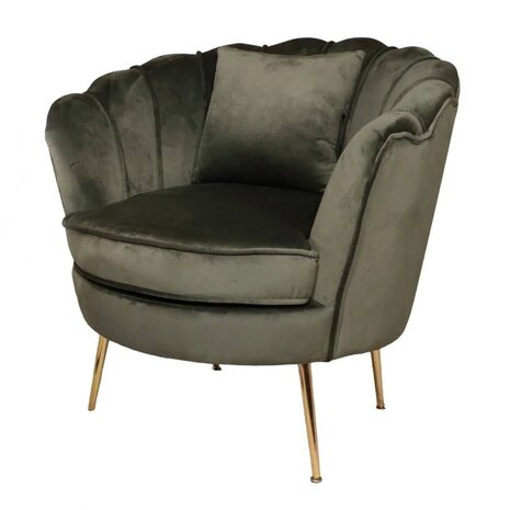 Lizzely Garden & Living Fauteuil zitbank 1 persoons Belle donkergroen bankje Lizzely Garden & Living Fauteuil zitbank 1 persoons Belle donkergroen bankje