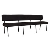 Lizzely Garden & Living Eetkamerbank Wendy 220cm zwart stof