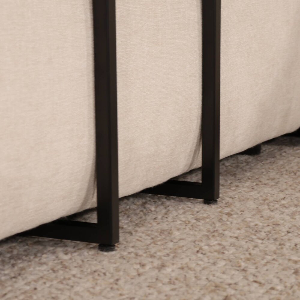 Bijzettafel industrieel Jerry 69cm lichtbruin mangohout Bijzettafel industrieel Jerry 69cm lichtbruin mangohout