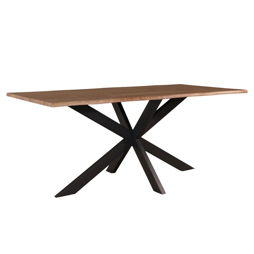 Eettafel langwerpig 180cm Jeffo bruin langwerpige tafel Eettafel langwerpig 180cm Jeffo bruin langwerpige tafel