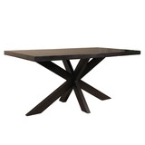 Lizzely Garden & Living Tweedekans model: Eettafel langwerpig mangohout 160cm zwart John langwerpige tafel duurzaam mango eetkamertafel Lizzely Garden & Living Tweedekans model: Eettafel langwerpig mangohout 160cm zwart John langwerpige tafel duurzaam mango eetkamertafel