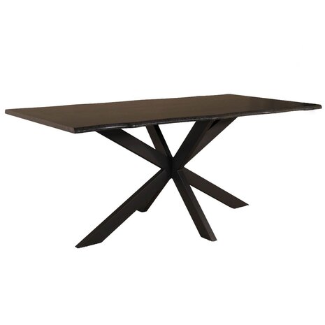 Lizzely Garden & Living Eettafel langwerpig 180cm Jeffo zwart langwerpige tafel Lizzely Garden & Living Eettafel langwerpig 180cm Jeffo zwart langwerpige tafel