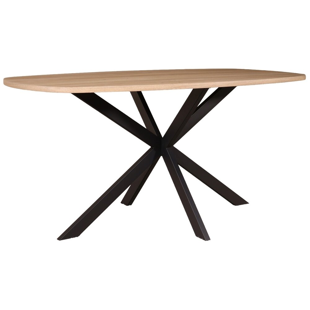 Eettafel Deens ovaal 160cm licht bruin Hero ovale eettafel Eettafel Deens ovaal 160cm licht bruin Hero ovale eettafel