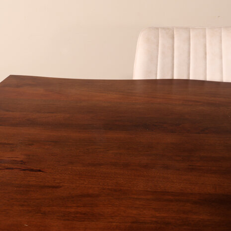 Lizzely Garden & Living Eettafel boomstam mangohout 200cm Indiana industriële duurzaam boomstamtafel mango Lizzely Garden & Living Eettafel boomstam mangohout 200cm Indiana industriële duurzaam boomstamtafel mango