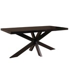 Eettafel langwerpig mangohout 180cm zwart John langwerpige tafel duurzaam mango eetkamertafel Eettafel langwerpig mangohout 180cm zwart John langwerpige tafel duurzaam mango eetkamertafel