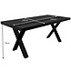 Lizzely Garden & Living Eettafel rechthoekig mangohout Xavier zwart 180cm duurzaam tafel met X-poot mango eetkamertafel rechthoek hout Lizzely Garden & Living Eettafel rechthoekig mangohout Xavier zwart 180cm duurzaam tafel met X-poot mango eetkamertafel rechthoek hout