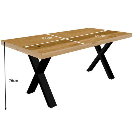 Lizzely Garden & Living Eettafel rechthoekig mangohout Xavier lichtbruin 180cm duurzaam tafel met X-poot mango eetkamertafel rechthoek hout Lizzely Garden & Living Eettafel rechthoekig mangohout Xavier lichtbruin 180cm duurzaam tafel met X-poot mango eetkamertafel rechthoek hout