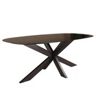 Eettafel deens ovaal mangohout 240cm Austin zwart ovale tafel duurzaam mango eetkamertafel Eettafel deens ovaal mangohout 240cm Austin zwart ovale tafel duurzaam mango eetkamertafel