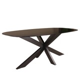 Lizzely Garden & Living Eettafel deens ovaal mangohout 240cm Austin zwart ovale tafel duurzaam mango eetkamertafel Lizzely Garden & Living Eettafel deens ovaal mangohout 240cm Austin zwart ovale tafel duurzaam mango eetkamertafel