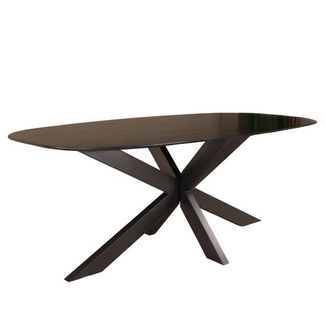 Lizzely Garden & Living Eettafel deens ovaal mangohout 240cm Austin zwart ovale tafel duurzaam mango eetkamertafel Lizzely Garden & Living Eettafel deens ovaal mangohout 240cm Austin zwart ovale tafel duurzaam mango eetkamertafel