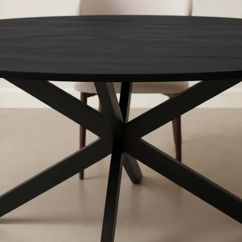 Eettafel ovaal 240cm Rato zwart ovale eettafel