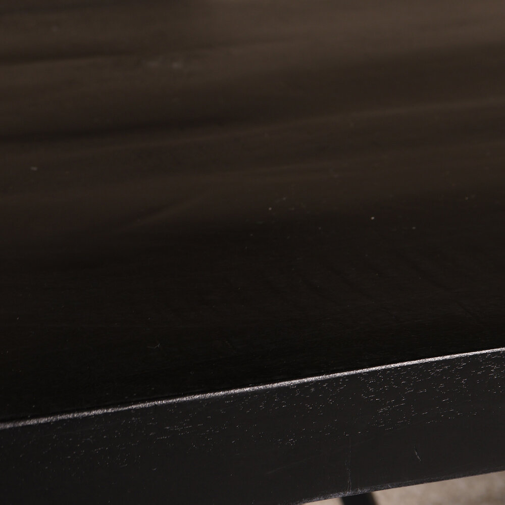 Eettafel rechthoekig mangohout Jonas zwart 160cm duurzaam mango tafel eetkamertafel hout Eettafel rechthoekig mangohout Jonas zwart 160cm duurzaam mango tafel eetkamertafel hout