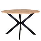 Eettafel rond visgraat Ozzy bruin 120cm ronde tafel Eettafel rond visgraat Ozzy bruin 120cm ronde tafel