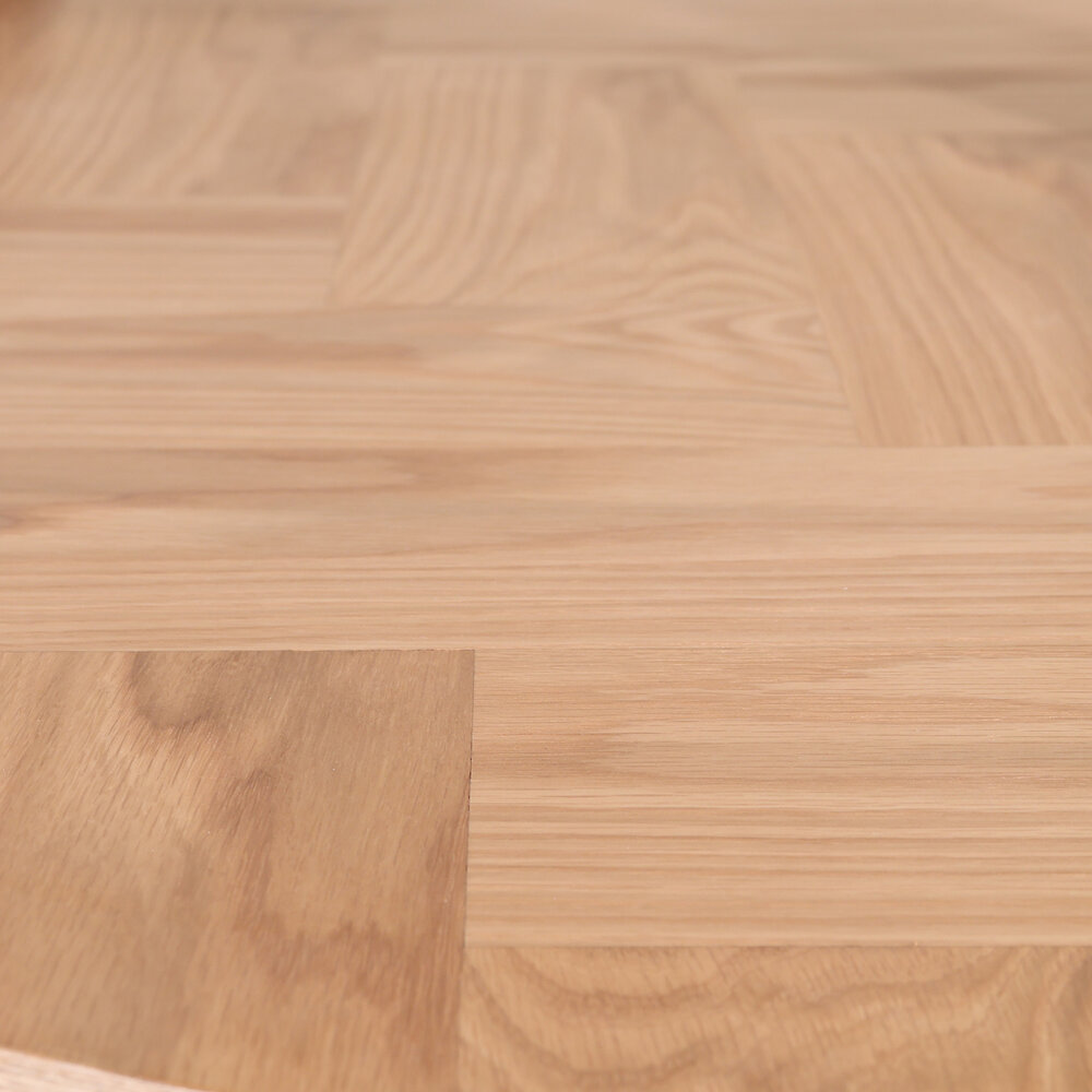 Eettafel rond visgraat Ozzy bruin 120cm ronde tafel