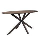 Lizzely Garden & Living Eettafel ovaal 160cm Figo marmerlook zwart ovale tafel steen Lizzely Garden & Living Eettafel ovaal 160cm Figo marmerlook zwart ovale tafel steen
