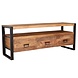 Lizzely Garden & Living TV meubel mangohout Ilse industrieel 150cm duurzaam massief hout mango