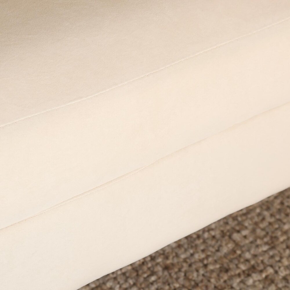 Zitbank Belle 2 zits velvet crème 140cm stof bankstel Zitbank Belle 2 zits velvet crème 140cm stof bankstel