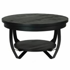 Salontafel rond mangohout zwart Sandy industrieel duurzaam massief hout mango Salontafel rond mangohout zwart Sandy industrieel duurzaam massief hout mango