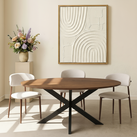 Lizzely Garden & Living Eettafel ovaal 300cm Rato bruin ovale tafel Lizzely Garden & Living Eettafel ovaal 300cm Rato bruin ovale tafel