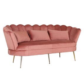 Lizzely Garden & Living Zitbank Belle 3 zits velvet oud roze 180cm stof bankstel incl. 3 kussens bank Lizzely Garden & Living Zitbank Belle 3 zits velvet oud roze 180cm stof bankstel incl. 3 kussens bank