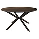Lizzely Garden & Living Eettafel rond visgraat Ozzy zwart 140cm ronde tafel