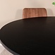 Lizzely Garden & Living Eettafel rond visgraat Ozzy zwart 140cm ronde tafel