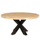 Salontafel rond lichtbruin mangohout 90cm Jesse Salontafel rond lichtbruin mangohout 90cm Jesse