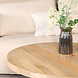 Lizzely Garden & Living Salontafel rond mangohout 90cm Jesse lichtbruin