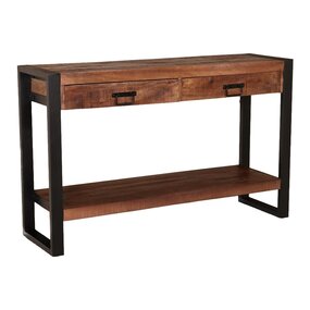 Lizzely Garden & Living Bijzettafel 120cm mangohout Vera bruin Lizzely Garden & Living Bijzettafel 120cm mangohout Vera bruin