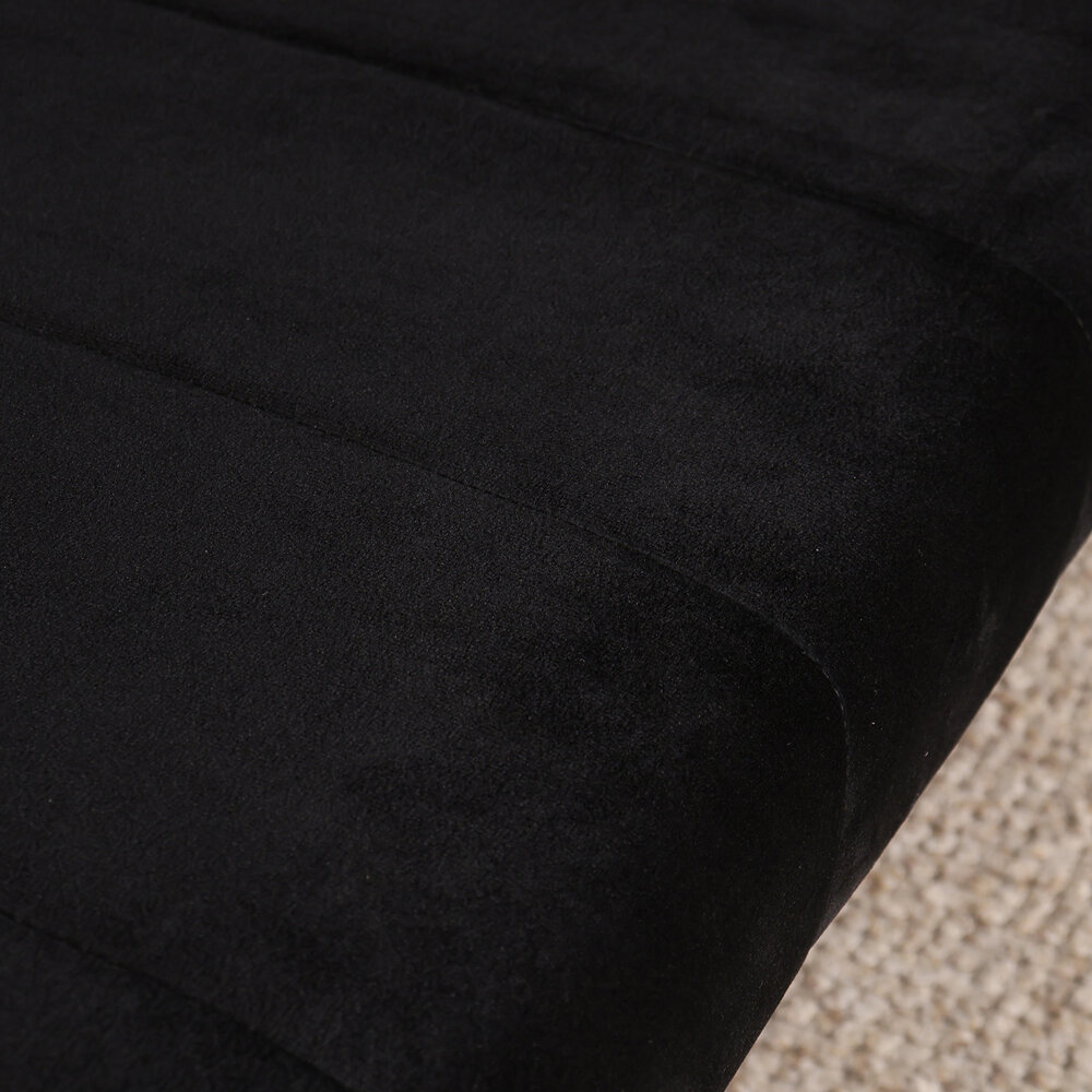 Eetkamerbank 160cm Sally velvet zwart bank