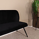 Lizzely Garden & Living Eetkamerbank 160cm Sally velvet zwart bank