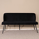 Lizzely Garden & Living Eetkamerbank 160cm Sally velvet zwart bank