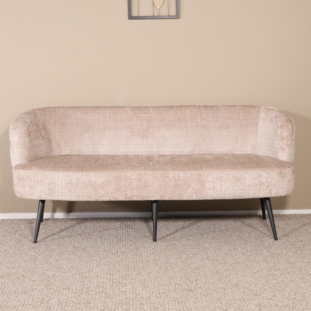 Eetkamerbank Quinn 180cm taupe chenille