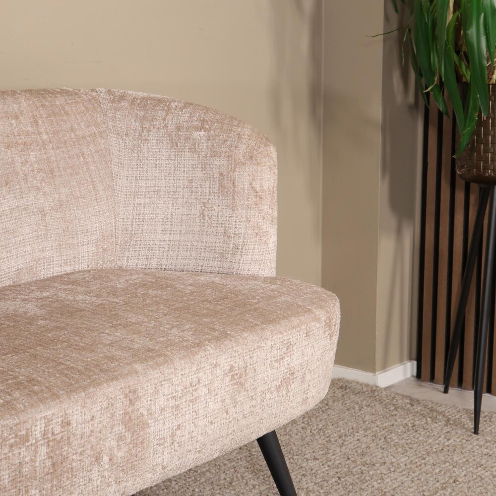 Eetkamerbank Quinn 180cm taupe chenille