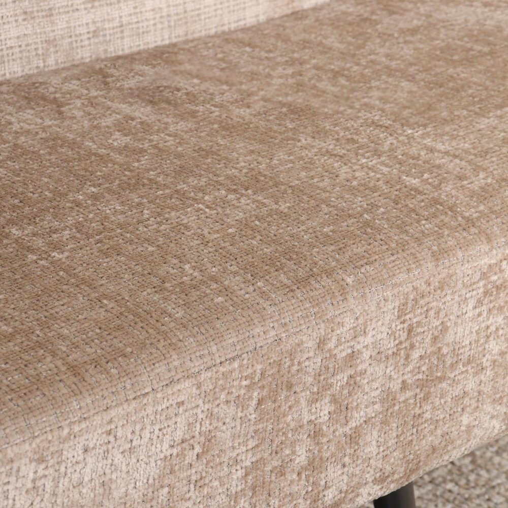 Eetkamerbank Quinn 180cm taupe chenille