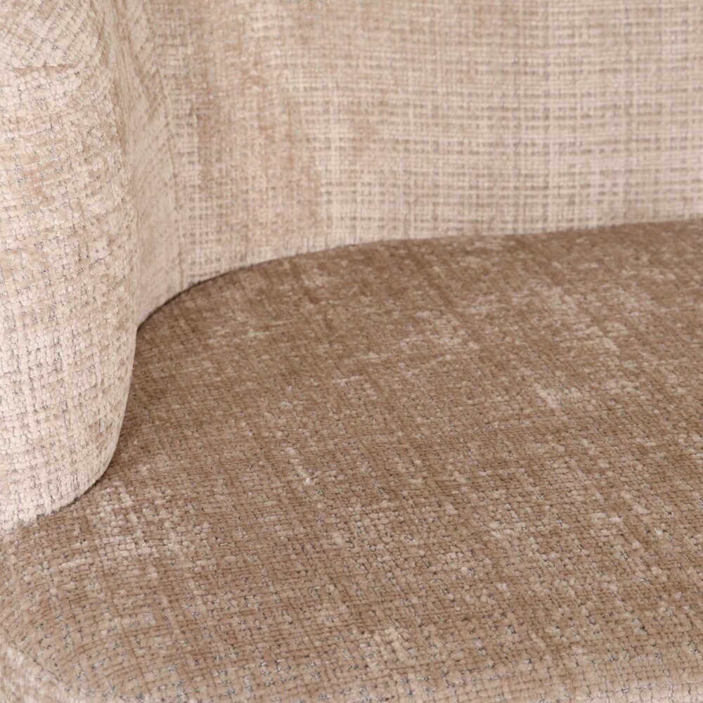 Eetkamerbank Quinn 180cm taupe chenille