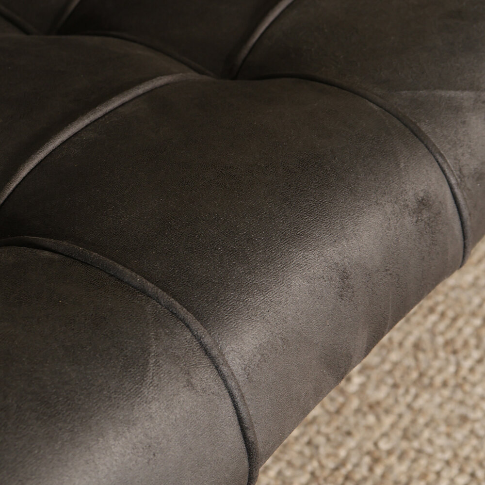 Eetkamerbank Vito 180cm zwart microvezel eetbank Eetkamerbank Vito 180cm zwart microvezel eetbank