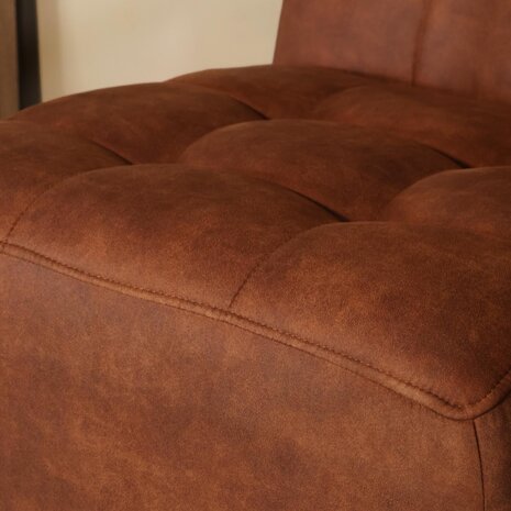 Lizzely Garden & Living Fauteuil Noud cognac microvezel