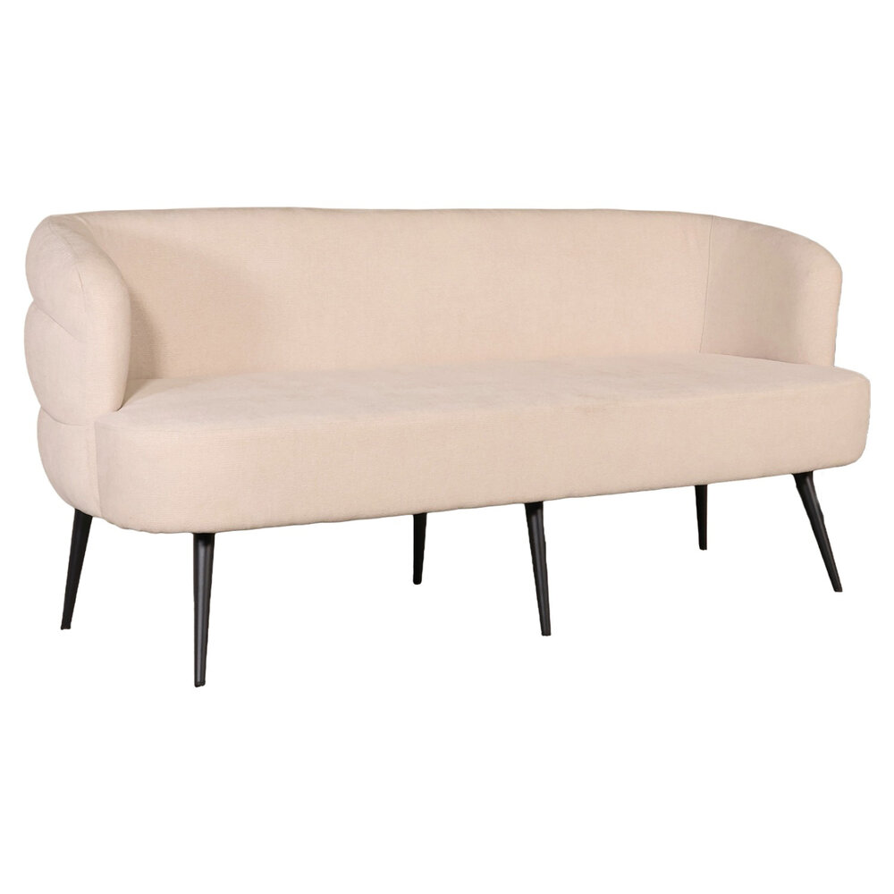 Eetkamerbank Quinn 180cm beige chenille