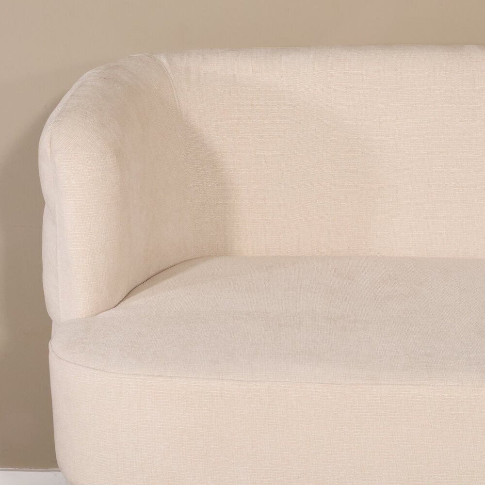 Eetkamerbank Quinn 180cm beige chenille