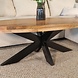 Lizzely Garden & Living Salontafel ovaal lichtbruin mangohout 140cm Jimmy